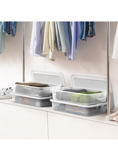 Cosmoplast 15L Lockbox L 51 X W 38.5 X H 11 Cm for Storage (Grey) Grey 15.0Liters  - Image 3