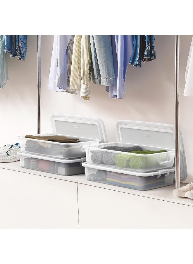 Cosmoplast - 15L Lockbox L 51 X W 38.5 X H 11 Cm for Storage (Grey) Grey 15.0Liters - Image 1