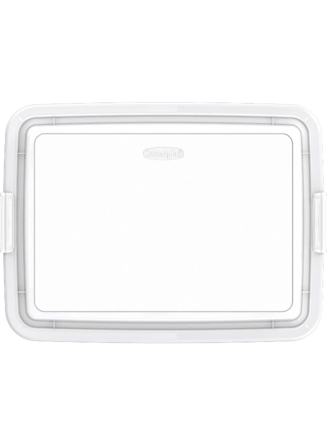 Cosmoplast - 15L Lockbox Plastic Storage Box Clear/ Transparent Transparent 15.0Liters - Image 1
