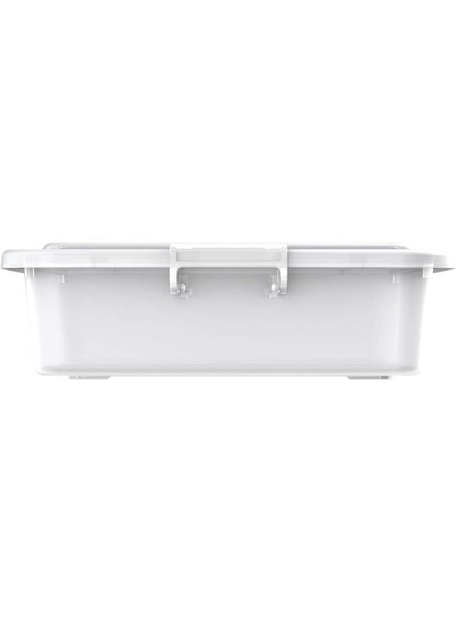 Cosmoplast - 15L Lockbox Plastic Storage Box Clear/ Transparent Transparent 15.0Liters - Image 1