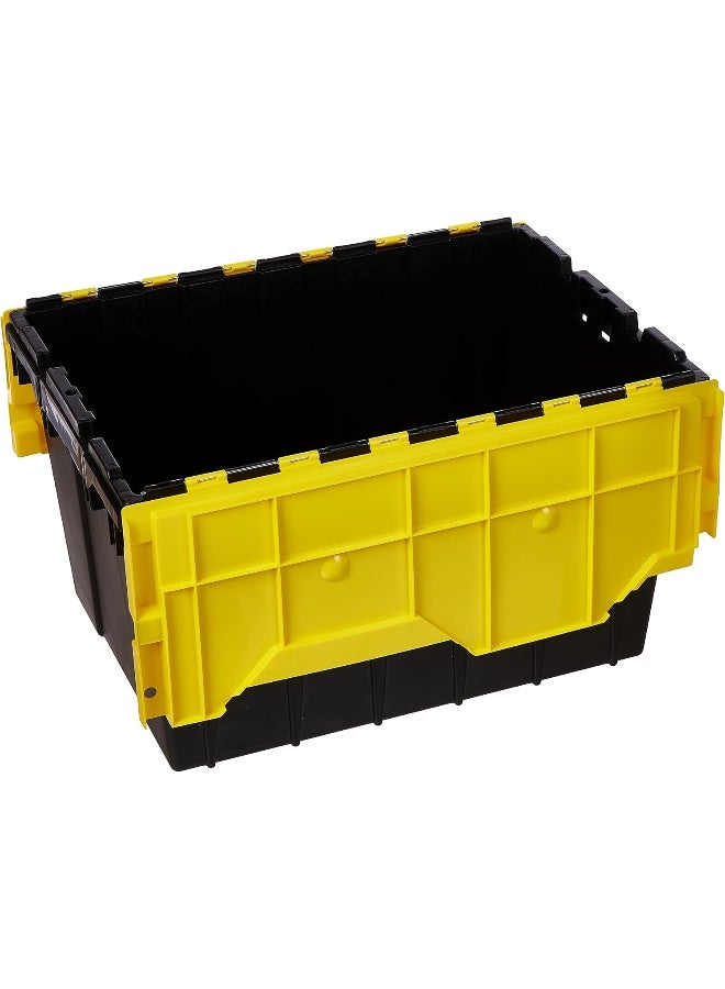 Cosmoplast Plastic Utility Storage Box With Dual Flap Lids 55 Liters  Yellow Black  IFHHST372KY   Utility Storage Box 55 Liters Black / Yellow 55.0Liters  - Image 4