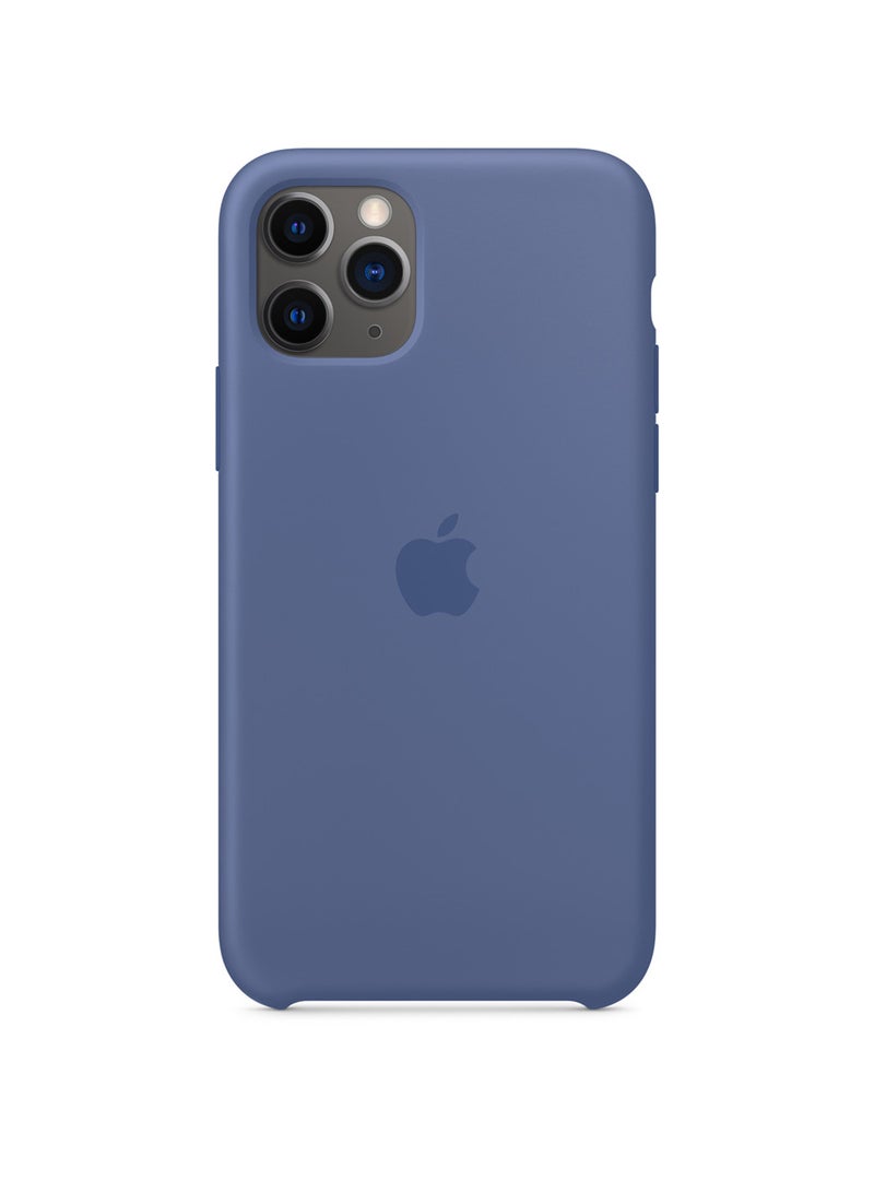 Apple iPhone 11 Pro Silicone Case Linen Blue - Image 4