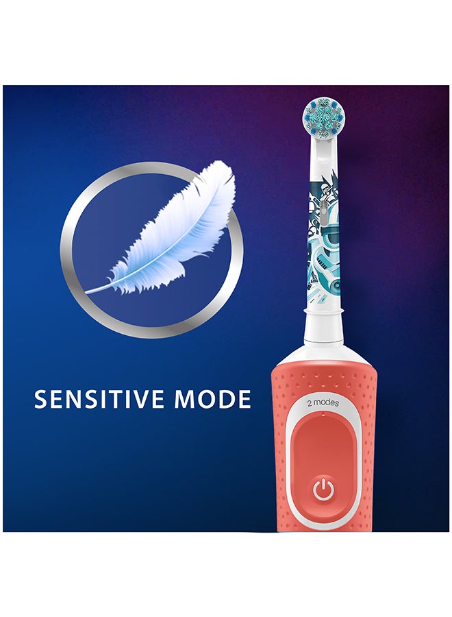 Oral-B Kids Rechargeable Electric Toothbrush Set, Star Wars, 3+ Years, with Travel Case Red - Image 2