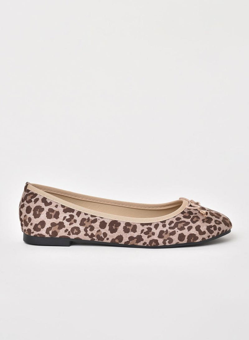 Aila - Animal Print Ballerina Leopard Beige - Image 1