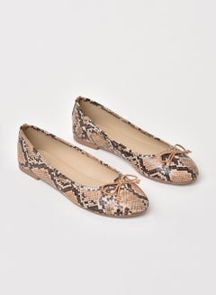Aila Dyed Ballerina Snake Print-Taupe  - Image 2