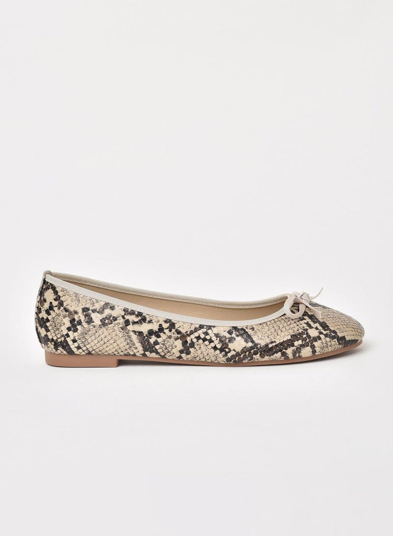 Aila - Dyed Ballerina Snake Print-Beige - Image 1