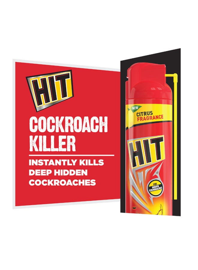 HIT Cockroach And Multi Insect Killer Spray Red/Yellow 400ml - Image 4