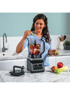 Ninja 3-In-1 Food Processor & Blender With 5 Automatic Programs: Blend, Max Blend, Chop, Mix, Puree, 1.8L Bowl, 2.1L Jug, 700ml Cup, Dishwasher Safe Parts, Auto-iQ 2.1 L 1200 W BN801ME Black/Silver  - Image 5
