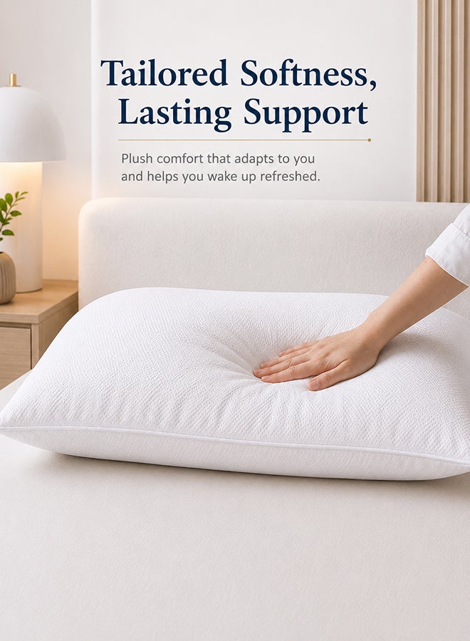 Hotel Linen Klub Non Woven Home Essential Pillow Cotton White 48x74cm - Image 3