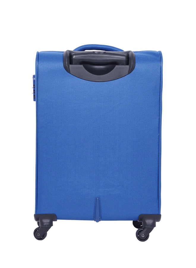 American Tourister Oakland Suitcase, Cabin Size 55 cm / 20 inch, Spinner Wheels, Soft Top, 100% Polyester, Blue|TSA Lock|Front Pocket Storage Compartment|Voluminous Storage - 3 Years Global Warranty Blue - Image 4