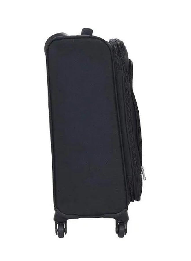 American Tourister Oakland Suitcase, Check-In Size 68 cm / 25 inch, Spinner Wheels, Soft Top, 100% Polyester, Black|TSA Lock|Front Pocket Storage Compartment|Voluminous Storage - 3 Years Global Warranty Black - Image 3