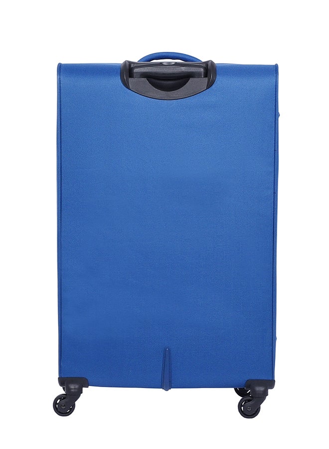 American Tourister Oakland Suitcase, Check-In Size 78 cm / 29 inch, Spinner Wheels, Soft Top, 100% Polyester, Blue|TSA Lock|Front Pocket Storage Compartment|Voluminous Storage - 3 Years Global Warranty Blue - Image 4