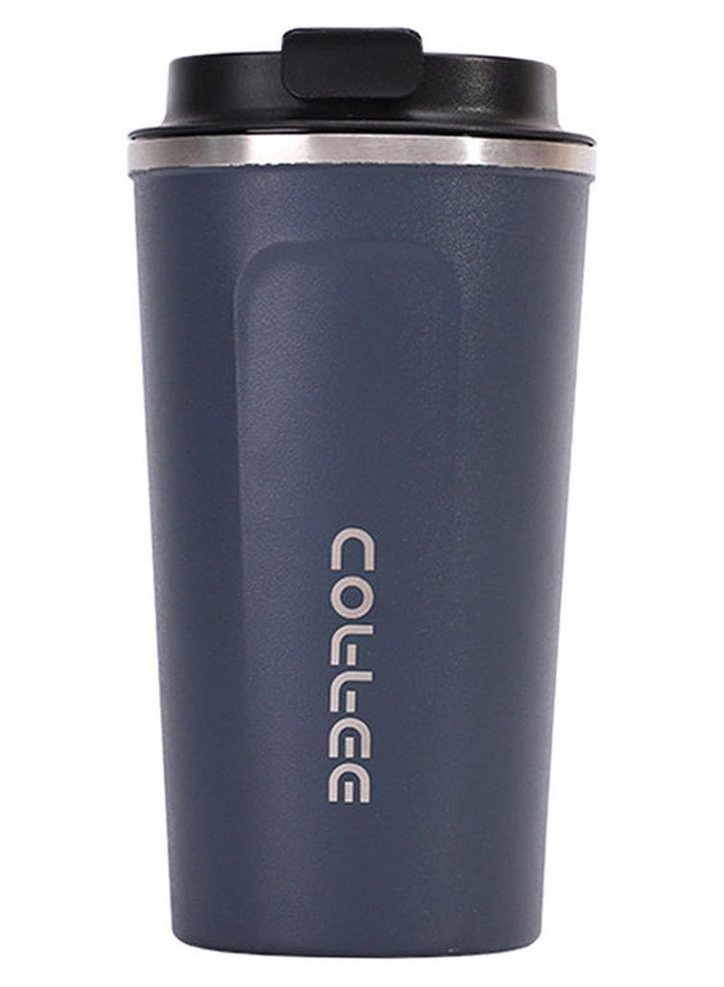 Stainless Steel Leakproof Thermal Coffee Mug Dark blue - Image 1
