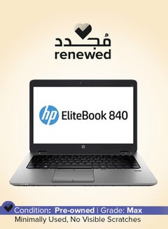 HP Renewed - Elitebook 840 G2 (2015) Laptop With 14-Inch Display,Intel Core i7 Processor/5th Gen/8GB RAM/256GB SSD/Intel HD graphics 5500 English Black English Black  - Image 1