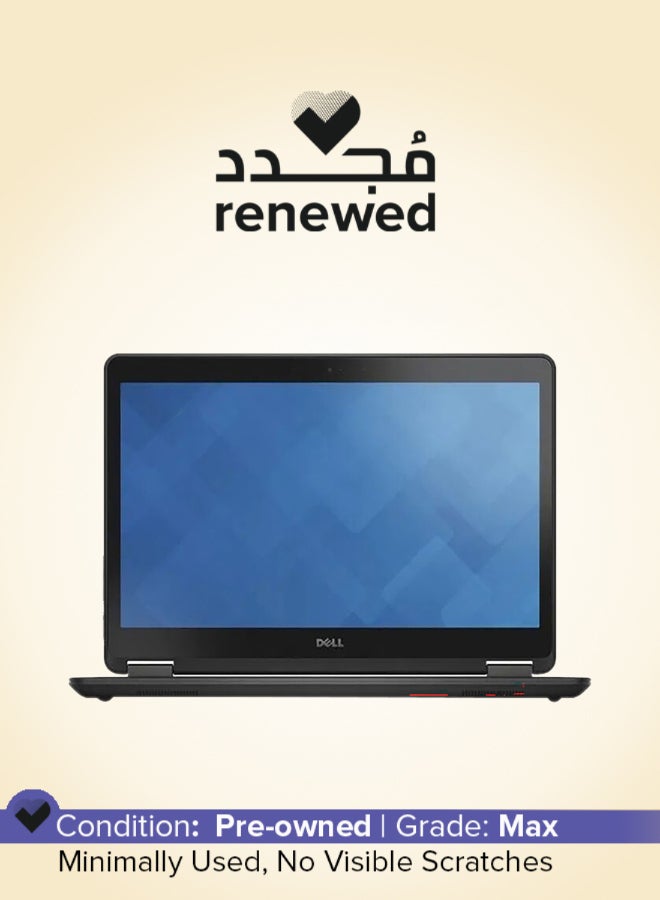 Renewed - Latitude E7250 Laptop With 12.5-Inch Display,Intel Core i5 Processor/5th Gen/8GB RAM/256GB SSD/Intel HD Graphics 5500 English Black