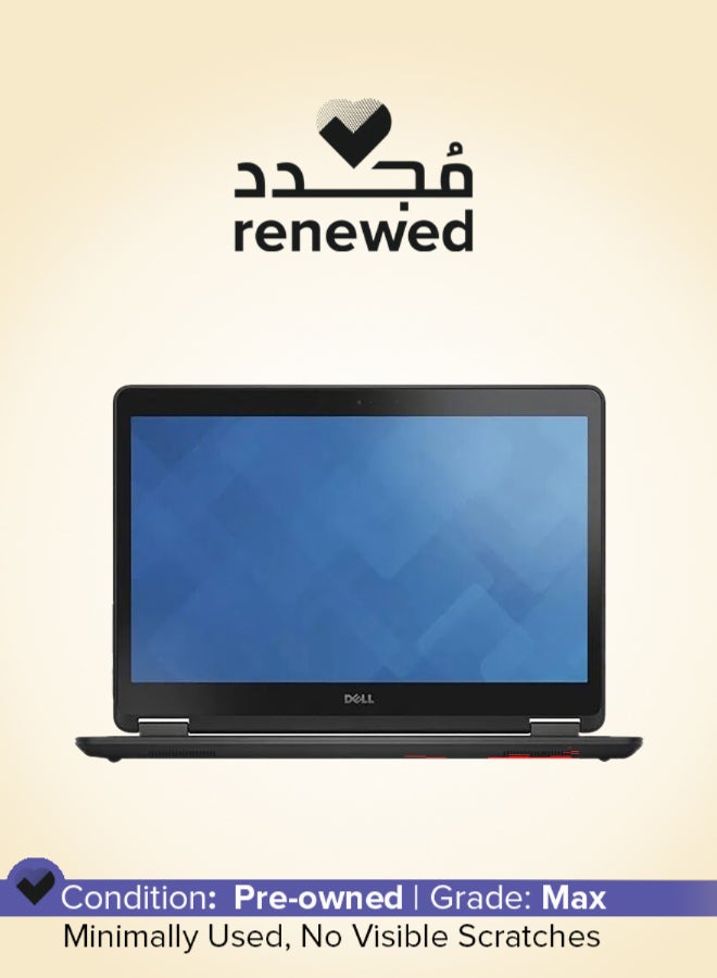 Renewed - Latitude E7250 Laptop With 12.5-Inch Display,Intel Core i5 Processor/5th Gen/8GB RAM/256GB SSD/Intel HD Graphics 5500 Black