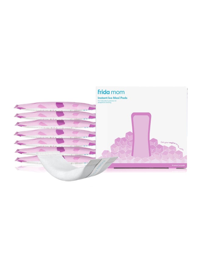 frida mom Pack of 8 - 2 in 1 Postpartum Absorbent Perineal Ice Maxi Pads  - Image 1