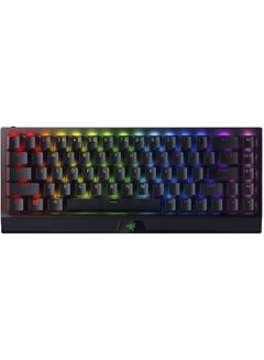 Razer Blackwidow V3 Mini Mechanical Gaming Keyboard, Green Switch, RGB Chroma Lighting, Doubleshot Abs Keycaps, Multi-Fucntion Digital Roller And Media Key, Wrist Rest, US Layout - Black