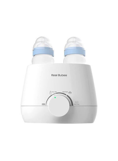 Multifunctional Baby Double Bottles Milk Water Warmer Baby Food Heater Steam Sterilizer 5-Minute Fast Warming Precise Temperature Control Auto Power Off