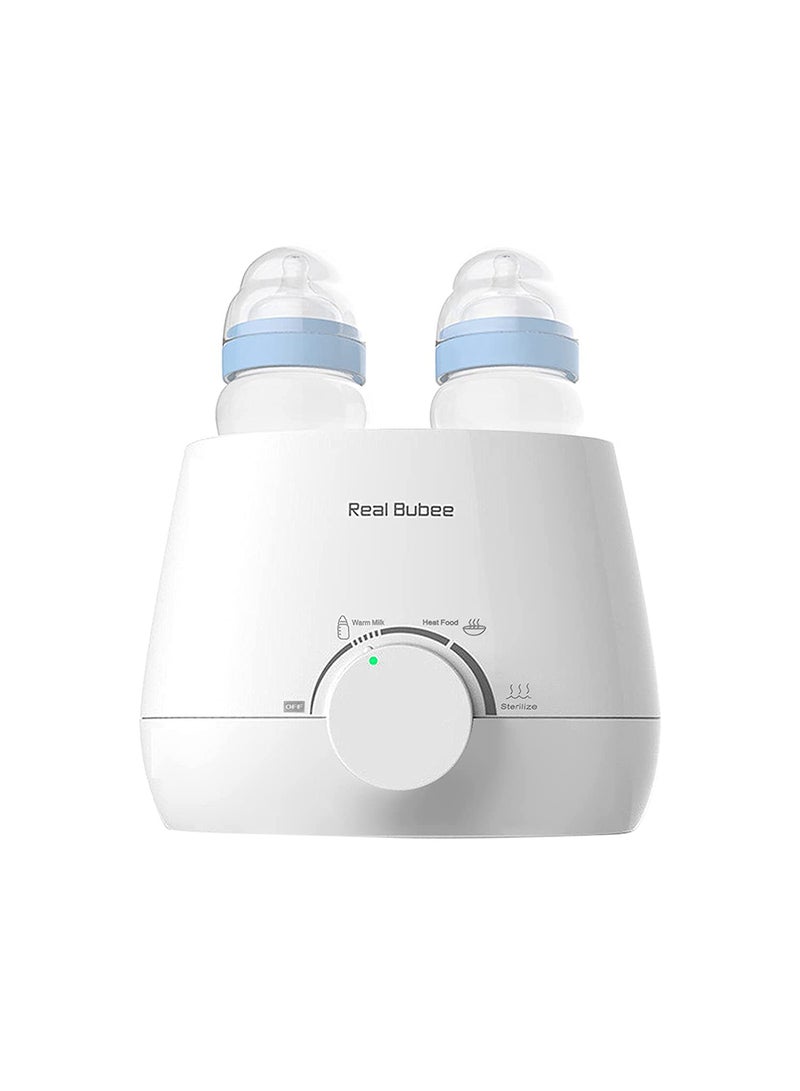 Multifunctional Baby Double Bottles Milk Water Warmer Baby Food Heater Steam Sterilizer 5-Minute Fast Warming Precise Temperature Control Auto Power Off - Image 1