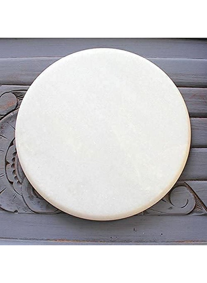 Royalford Marble Chapati Table 100% Eco Natural Marble White Made In India  - Image 2