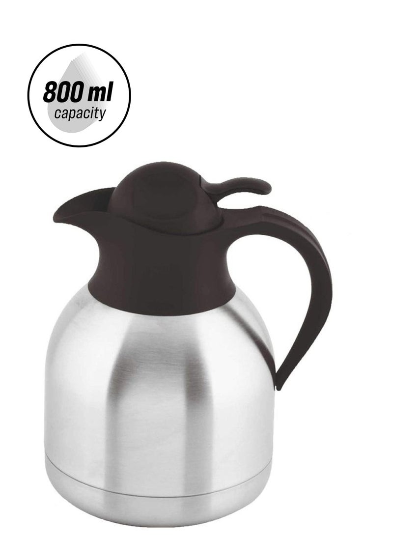 Stainless Steel Double Wall Vacuum Flask Silver/Black