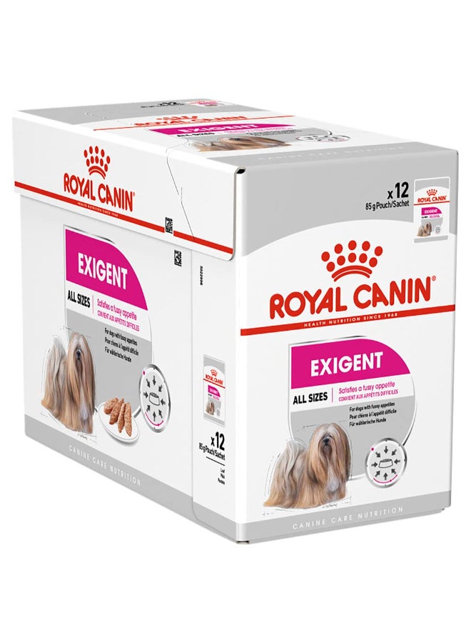 ROYAL CANIN CCN Exigent Wet Food Pouches Box Of Canine Care Nutrition Dog Food Pack Of 12 85grams  - Image 1
