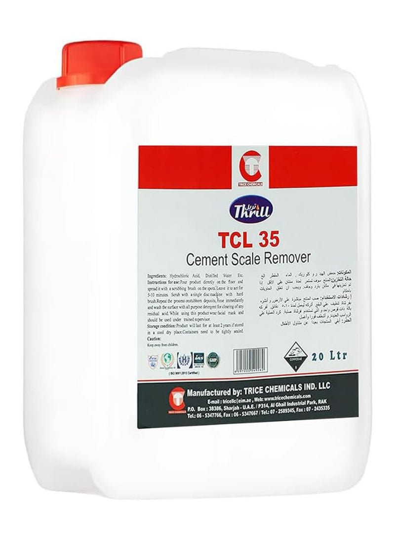 Thrill TCL 35 Cement Scale Remover Yellow 20Liters - Image 1