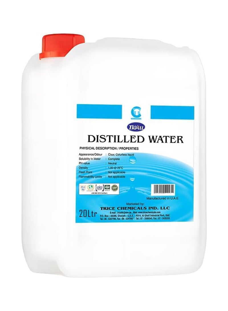 Thrill Distilled Water Ideal Distilled Water for Steam Irons, CPAP Machine, Car Batteries and Plants - Image 1