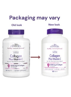 21st CENTURY Super Collagen Plus Vitamin C, 180 Tablets Packaging May Vary  - Image 2