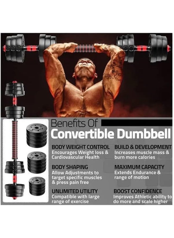 Adjustable Weight Dumbbells Set 10kg 10kg