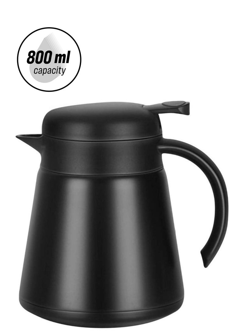 XiuWoo Stainless Steel Thermal Coffee Pot Black - Image 1