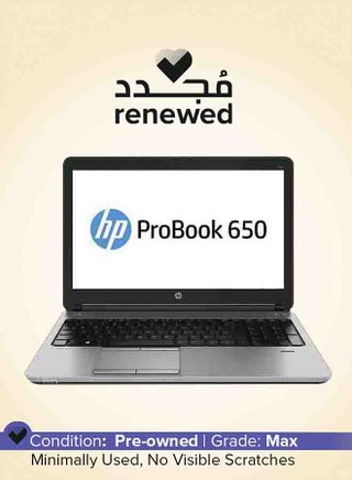 Renewed - Probook 650 G1 Laptop With 15.6-Inch Display,Intel Core i5 Processor/4th Gen/8GB RAM/256GB SSD/Intel HD Graphics Black - pnsku/N49481376A/45/_/1746798388/6760391d-b509-4723-b7ff-9608aa6ad112
