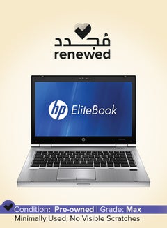 Renewed - Elitebook 8460P Laptop With 14-Inch Display,Intel Core i7 Processor/2nd Gen/8GB RAM/256GB SSD/Intel HD Graphics Silver