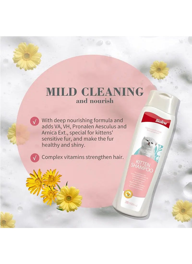 بايولاين شامبو للقطط الصغيرة أبيض 200ملليلتر - Image 3