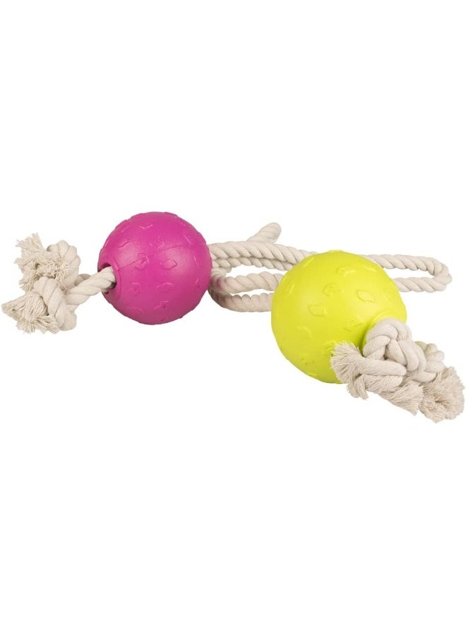 Duvo Foam Bal Met Touw 30cm Multicolour  - Image 2