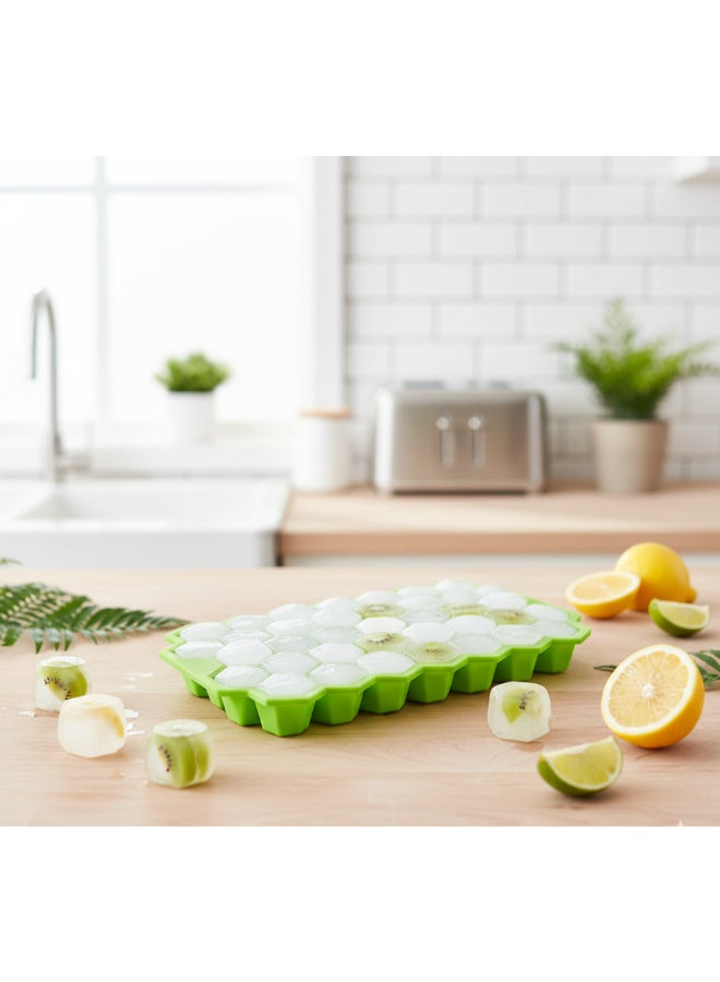 XiuWoo 1-Piece a Multi-Colored 37-Hole Ice Cube Set With Plastic Lids Multicolour One Size - Image 1