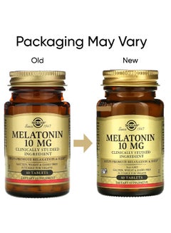 Solgar Melatonin, 10 mg, 60 Tablets Packaging May Vary  - Image 2