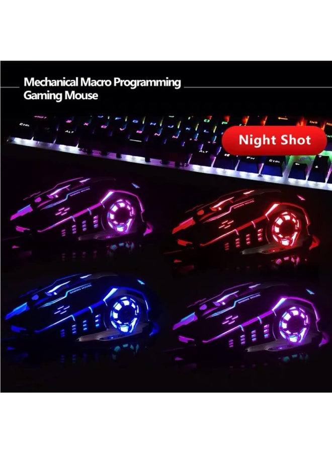 AULA - S20 Usb Wired Gaming Mouse |Programmable |Optical Ergonomic Mouse |With Breathing Led Lights | For Pc Laptop - Image 1