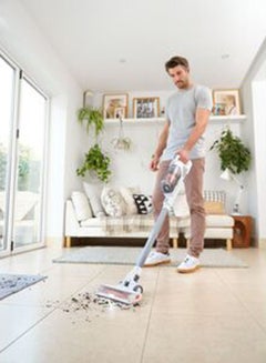 BLACK+DECKER Cordless Stick Vacuum Cleaner With 2-In-1 Function And Litium Ion Power Series Battery Charge Indicator 500 ml 150 W BHFEA520J-GB Grey/Orange 