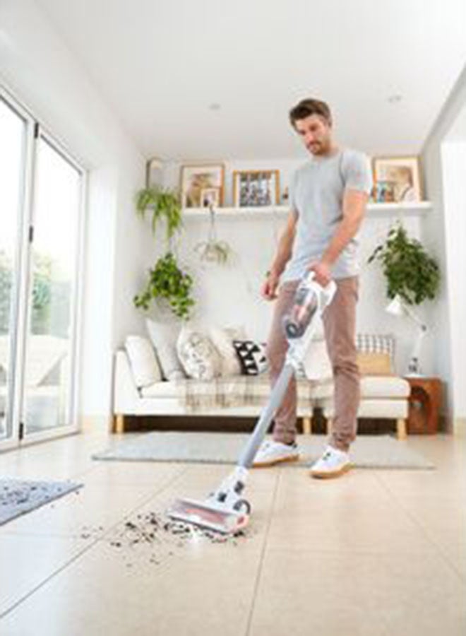 BLACK+DECKER - Cordless Stick Vacuum Cleaner With 2-In-1 Function And Litium Ion Power Series Battery Charge Indicator 500 ml 150 W BHFEA520J-GB Grey/Orange - Image 1