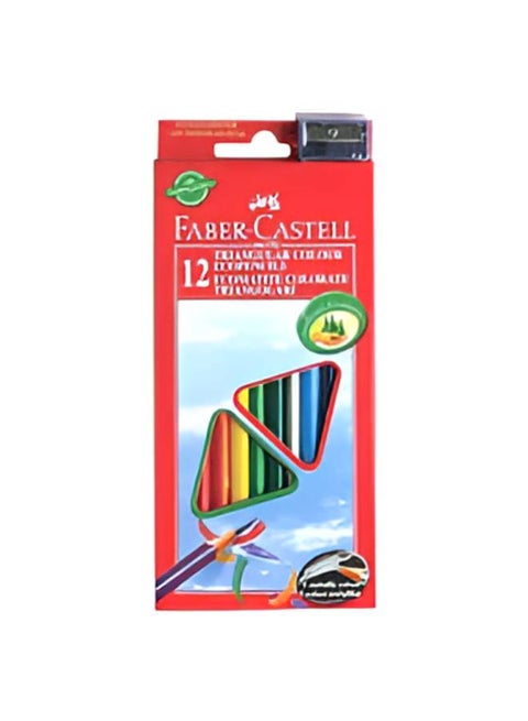 Hexagonal Set Of 12 Colour Pencils Triangular 12 Multicolour