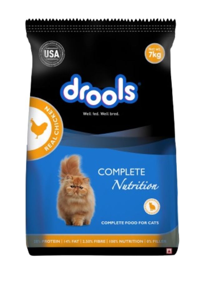 Drools Real Chicken Adult Dry Cat Food Multicolour 7kg - Image 1