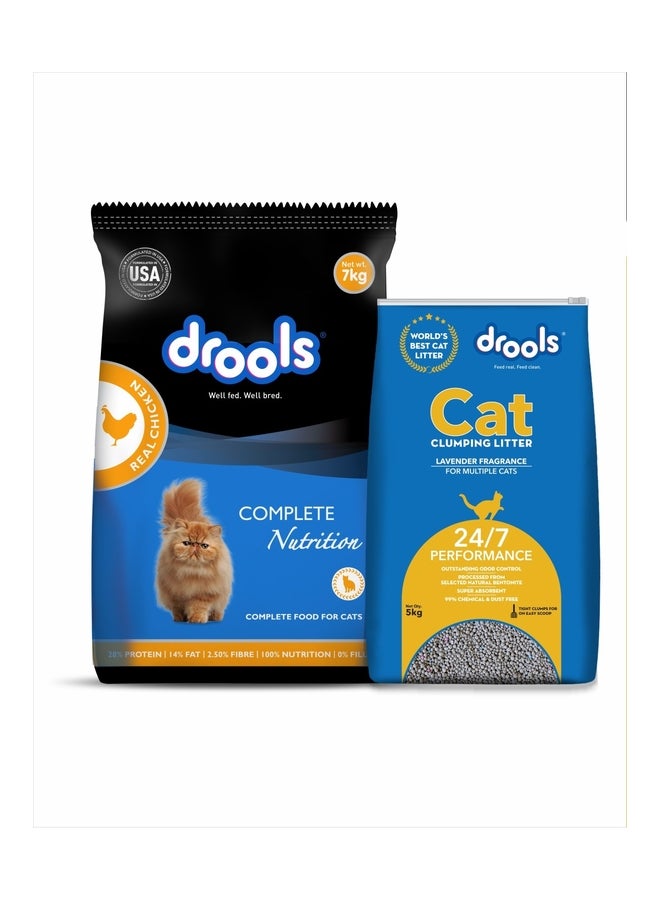 Drools Real Chicken Adult Dry Cat Food Multicolour 7kg - Image 1