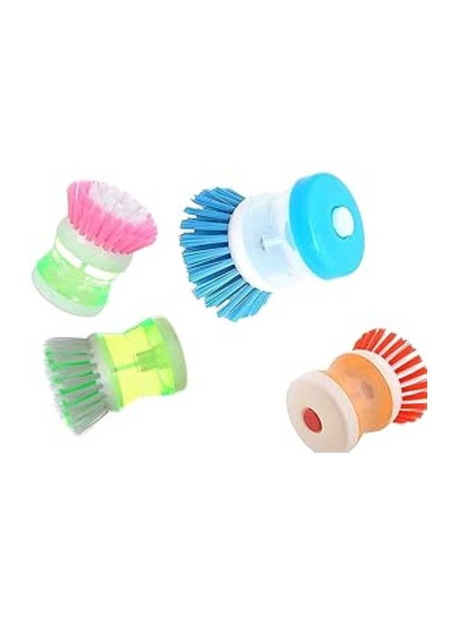 Generic Hydraulic Plastic Washing Brush Pot Kitchen Gadgets Wash Tool Pan Dish Bowl Palm Brush Scrubber Cleaning Multicolour  - Image 3