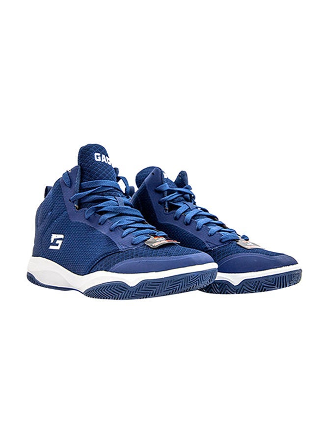 GADZ - Men's Cougar High Top Sneakers Blue - Image 1