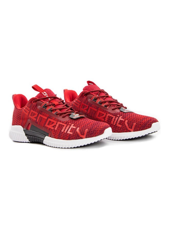 GADZ Men's Serenity Lace-Up Running Shoes Shoes Red  - Image 3
