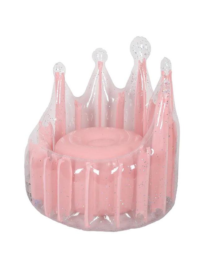 mumbo Jumbo Crown Shape Glitter Inflated Pool Float Suitable For Age 3+, Portable And Travel Friendly A Premium Quality 62 x 64cm  - Image 3