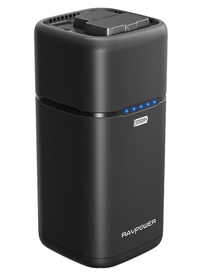 راف باور باور بانك راف باور من سلسلة اكستريم 65 واط بتصميم سهل الحمل ولون اسود أسود - Image 1