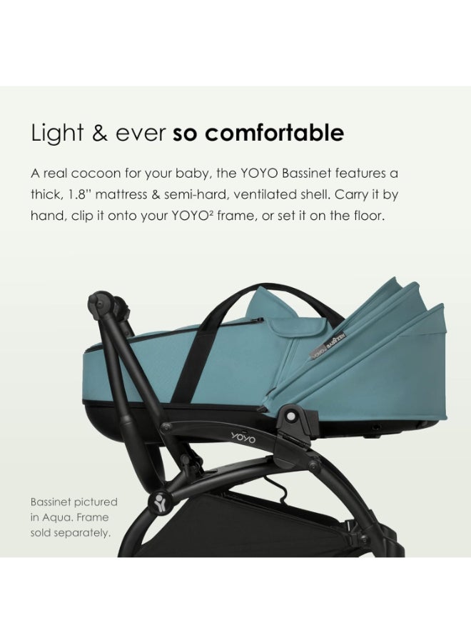 STOKKE - Yoyo 0+ Bassinet, Black Includes Thick Double Mattress, Ventilated Shell And Canopy Requires Yoyo2 Frame - Image 1